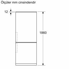 KGP86FIC0N Serie 8 Alttan Donduruculu Buzdolabı 186 x 86 cm Kolay temizlenebilir Inox