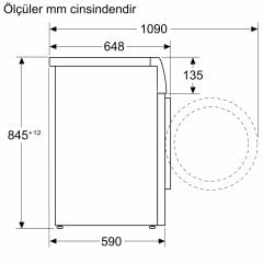 BOSCH WGB254A1TR Serie 8 Çamaşır Makinesi 10 kg 1400 dev./dak.