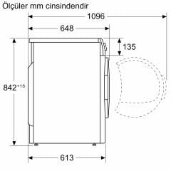 BOSCH WQG2410TTR Serie 4 Isı Pompalı Kurutma Makinesi 9 kg Gümüş