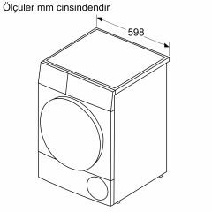 BOSCH WQG2410TTR Serie 4 Isı Pompalı Kurutma Makinesi 9 kg Gümüş
