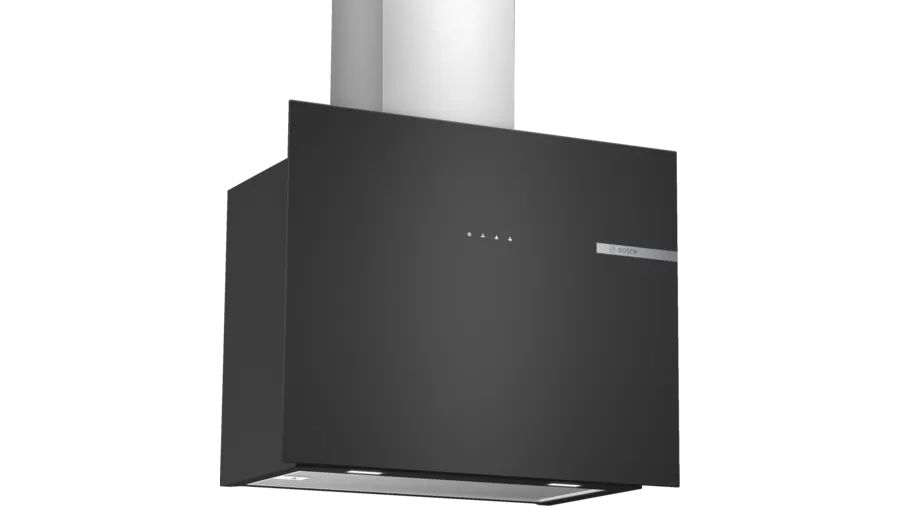 BOSCH  DWF65AJ60T Serie 4 Duvar Tipi Davlumbaz 60 cm Siyah Cam
