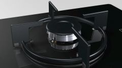 BOSCH  POP6C6O10O Gazlı Ocak 60 cm Sert cam, Siyah