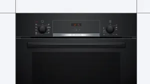 Bosch HIF534EB3T 66 L Buhar Destekli Ankastre Fırın Siyah