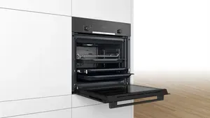 Bosch HIF534EB3T 66 L Buhar Destekli Ankastre Fırın Siyah