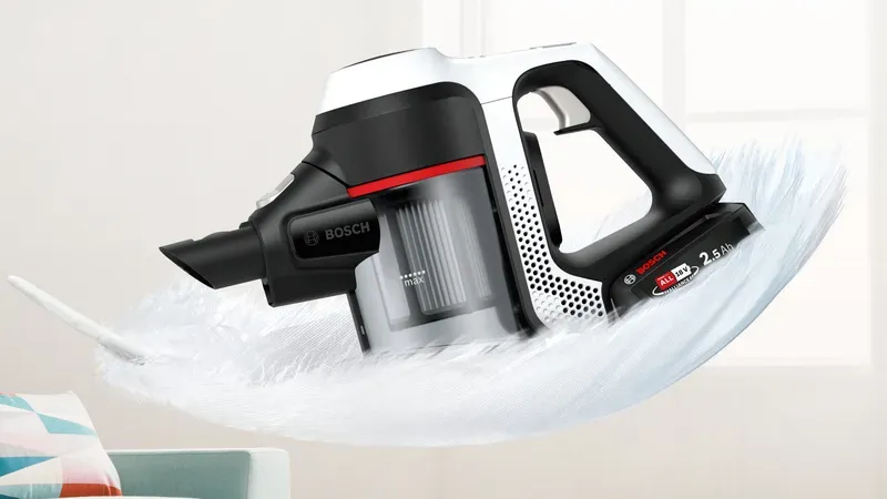 BOSCH BCS61113 Dikey Şarjlı Süpürge Unlimited 6 Beyaz