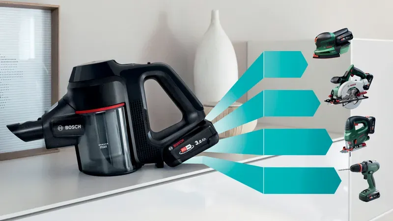 Bosch BCS712XXL Dikey Şarjlı Süpürge Unlimited 7 Siyah