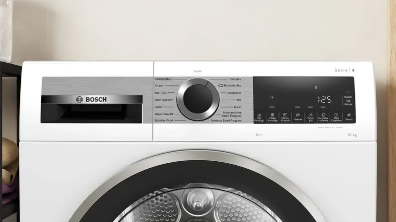 Bosch WQG25100TR 10 KG Isı Pompalı Kurutma Makinesi