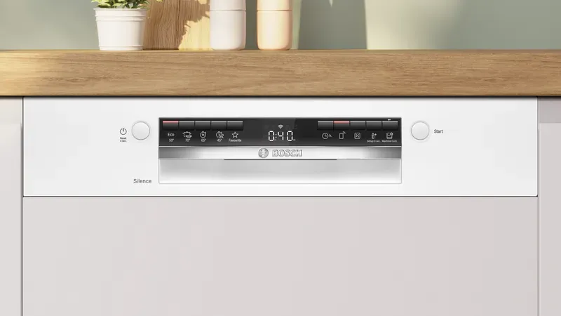 Serie 4 SMI4IKW50T Yarı Ankastre Bulaşık Makinesi 60 cm Beyaz