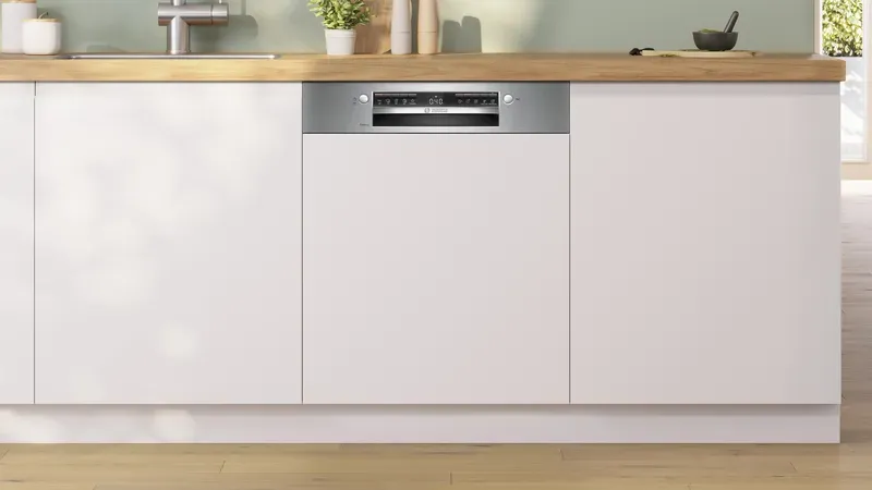 Serie 4 SMI4IKS50T Yarı Ankastre Bulaşık Makinesi 60 cm Paslanmaz çelik