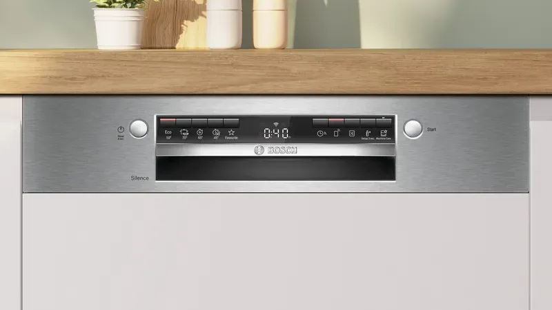 Serie 4 SMI4IKS50T Yarı Ankastre Bulaşık Makinesi 60 cm Paslanmaz çelik