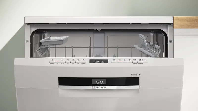 Serie 6 SMS6EKW63T Solo Bulaşık Makinesi 60 cm Beyaz