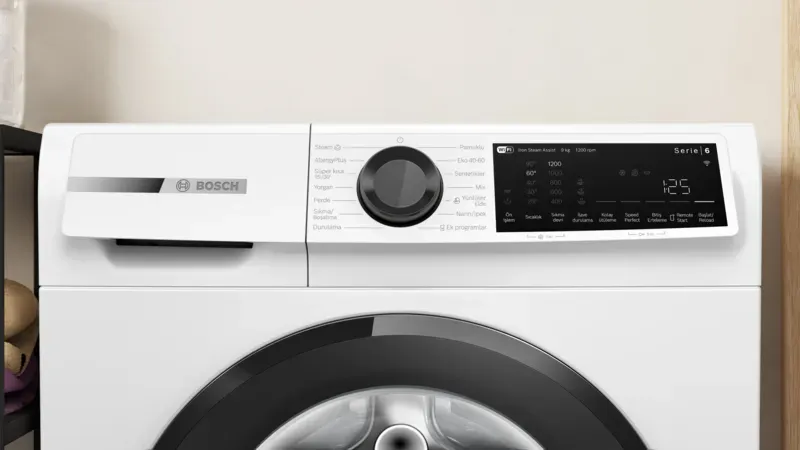 WGK242Z0TR Serie 6 Çamaşır Makinesi 9 kg 1200 dev./dak., Beyaz