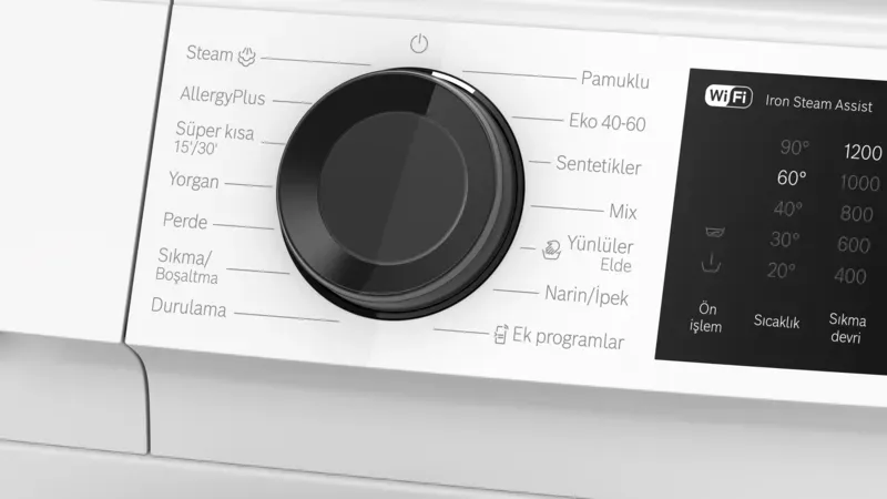 WGK242Z0TR Serie 6 Çamaşır Makinesi 9 kg 1200 dev./dak., Beyaz