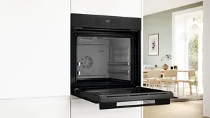 Serie 6 HJG852YT0T Ankastre Fırın 60 x 60 cm Mat siyah