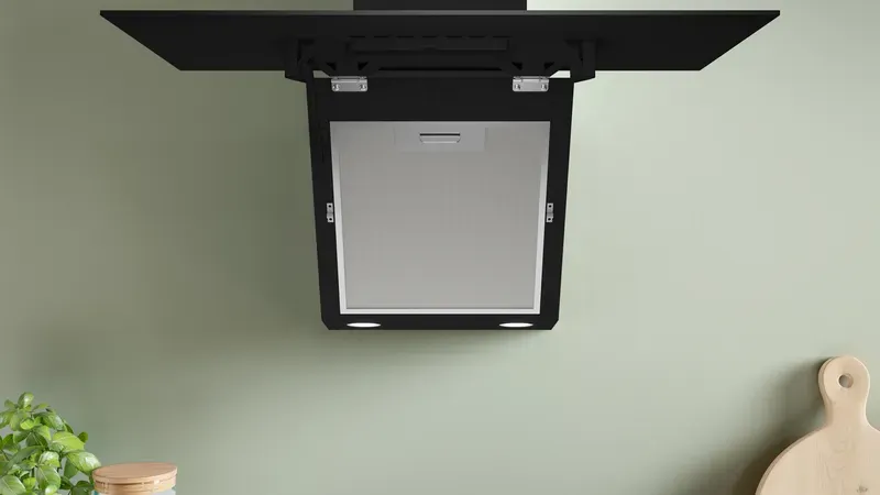 Serie 2 DWK64PJ60T Duvar Tipi Davlumbaz 60 cm Siyah Cam, Siyah