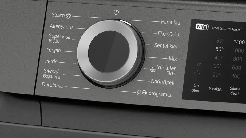 Serie 6  WGK264ZRTR Çamaşır Makinesi 11 kg maks. 1400 dev./dak., Antrasit