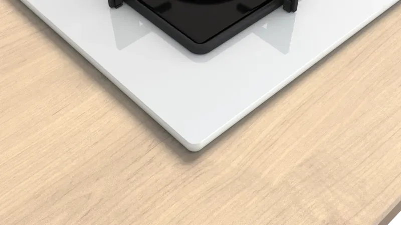 Serie 4 POP6C2P31O Gazlı Ocak 60 cm Sert cam, Beyaz