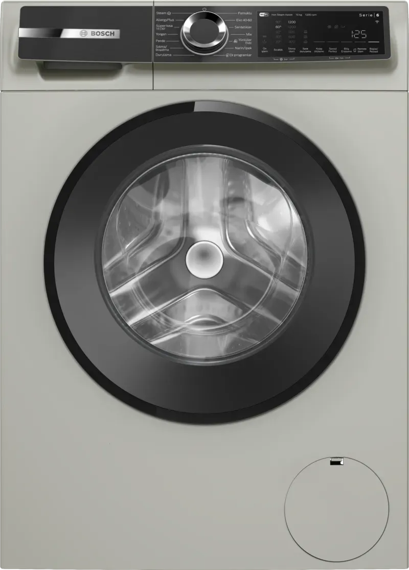 Serie 6 WGK252ZXTR Çamaşır Makinesi 10 kg maks., Gümüş