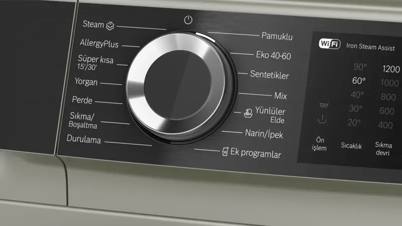 Serie 6 WGK252ZXTR Çamaşır Makinesi 10 kg maks., Gümüş