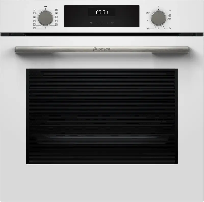 Serie 4 HUA717BV0T Buhar Destekli Ankastre Fırın 60 x 60 cm Beyaz