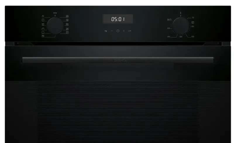 Serie 4 HUA717BA0T Buhar Destekli Ankastre Fırın 60 x 60 cm Siyah