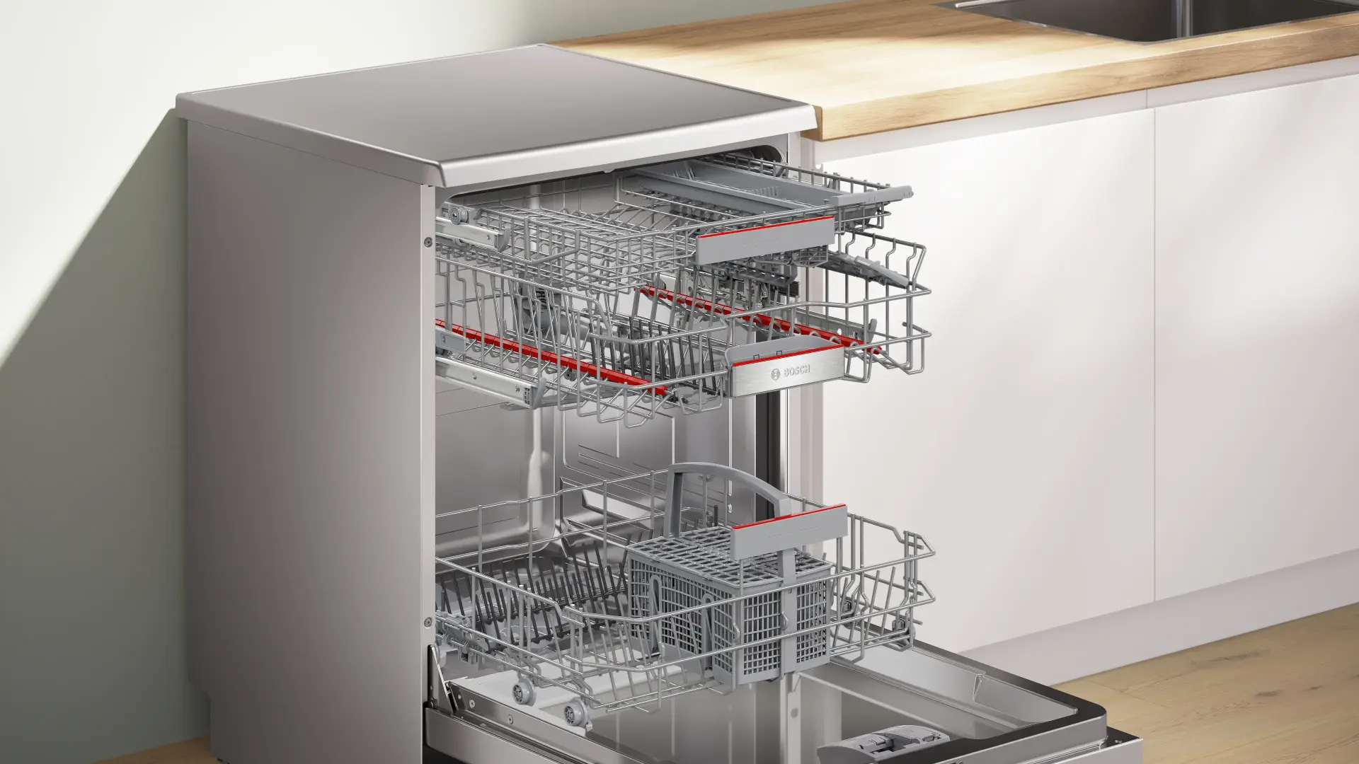 Serie 6 SMS6ENW60T Solo Bulaşık Makinesi 60 cm Beyaz