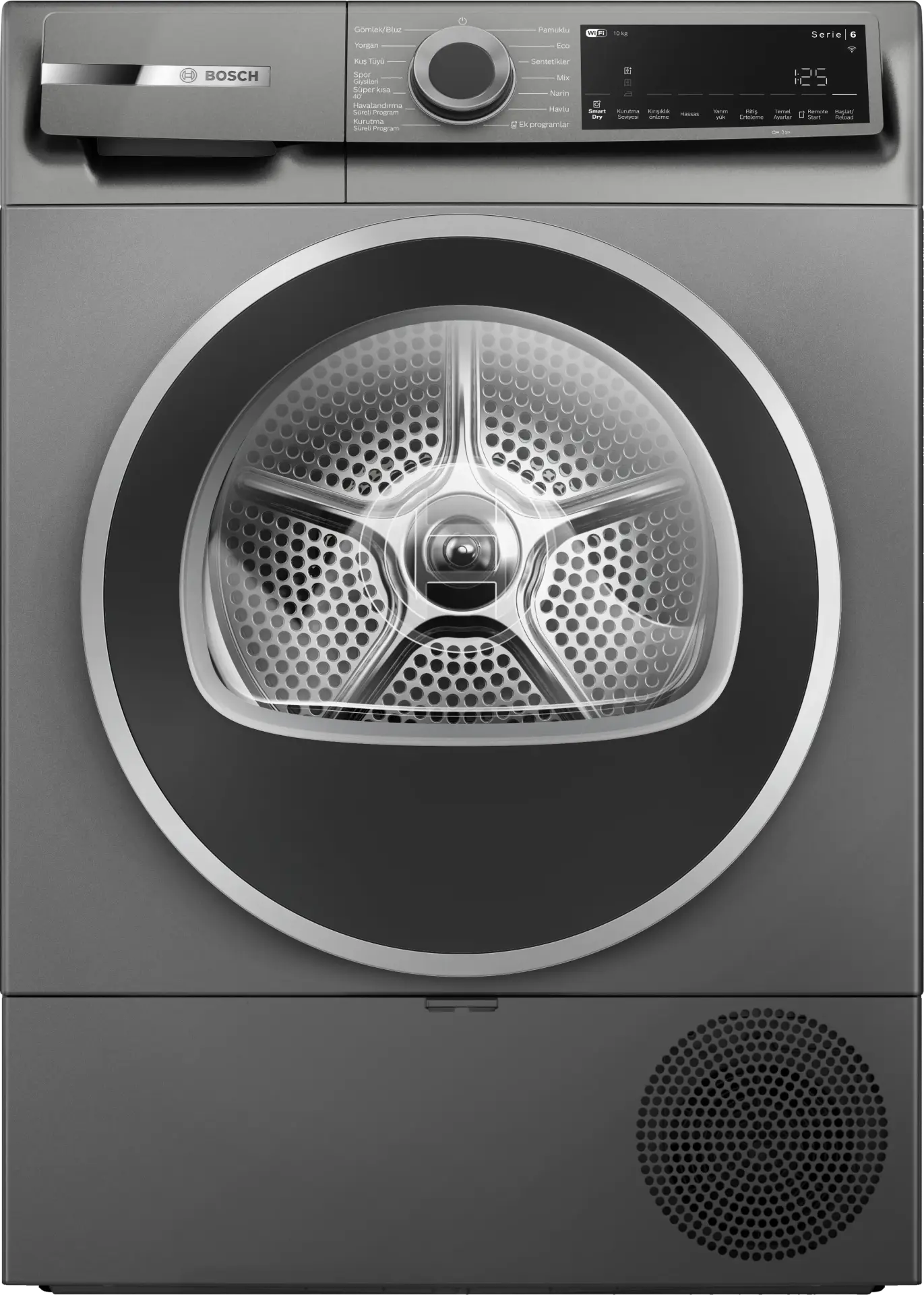 Serie 6 WQJ2520RTR Isı Pompalı Kurutma Makinesi 10 kg Antrasit