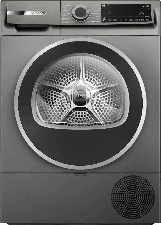 Serie 6 WQJ2520RTR Isı Pompalı Kurutma Makinesi 10 kg Antrasit