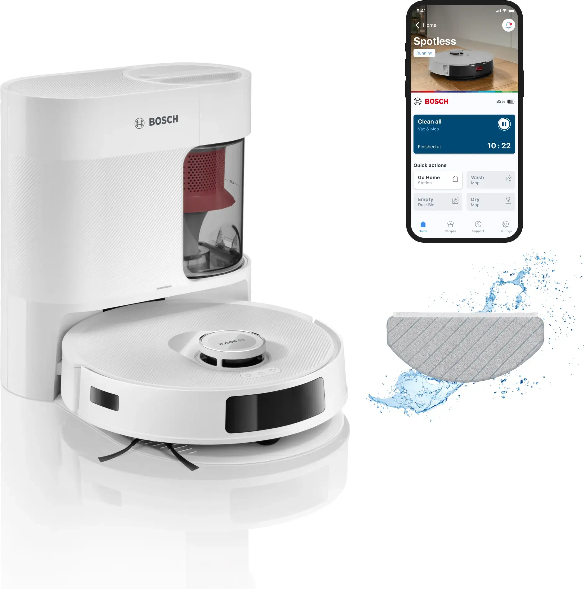 BCRD2W BOSCH Robot Süpürge Spotless Advanced +