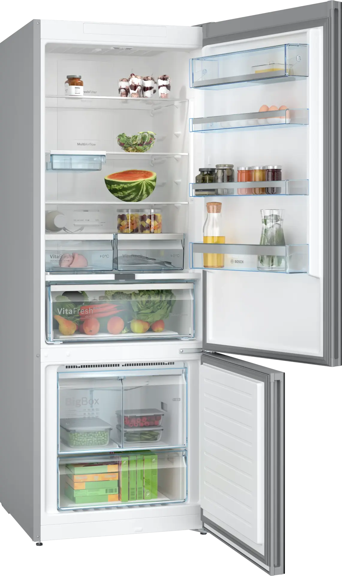 Serie 6 KGN56LBE0N Alttan Donduruculu Buzdolabı 193 x 70 cm Siyah, Total No Frost