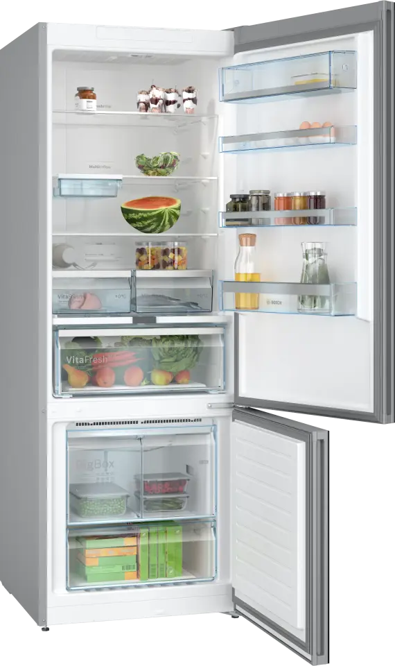 Serie 6 KGN56LBE0N Alttan Donduruculu Buzdolabı 193 x 70 cm Siyah, Total No Frost