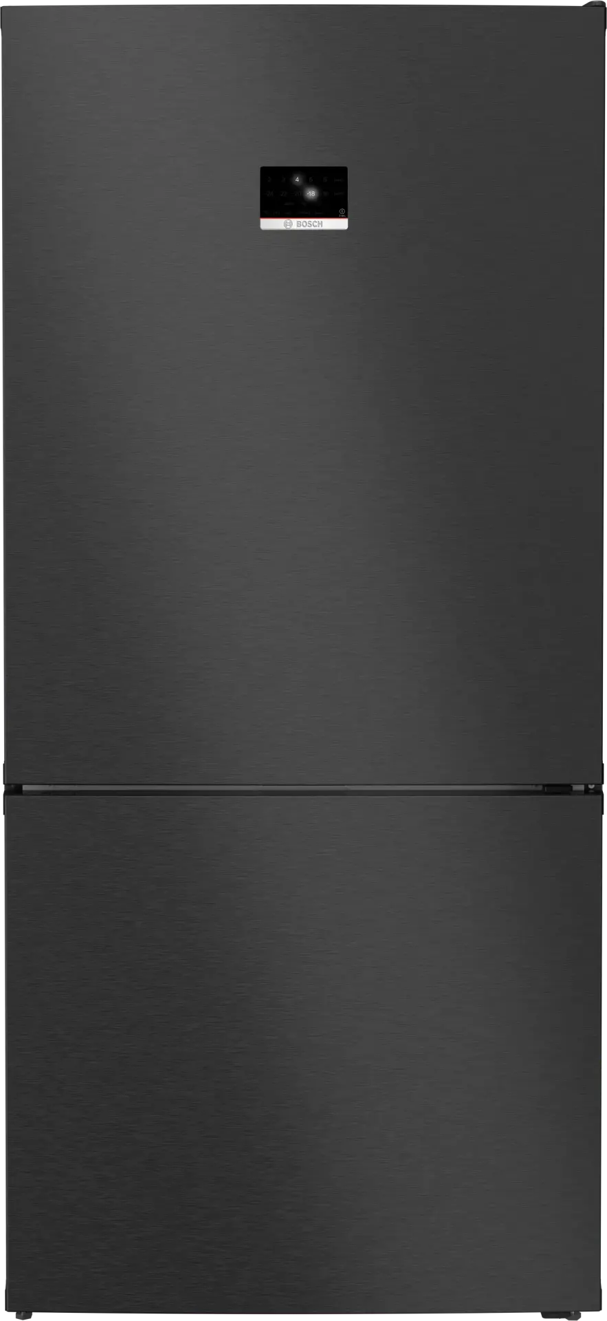 Serie 8 KGP86AXB0N Alttan Donduruculu Buzdolabı 186 x 86 cm Parmak izi bırakmayan siyah inoks