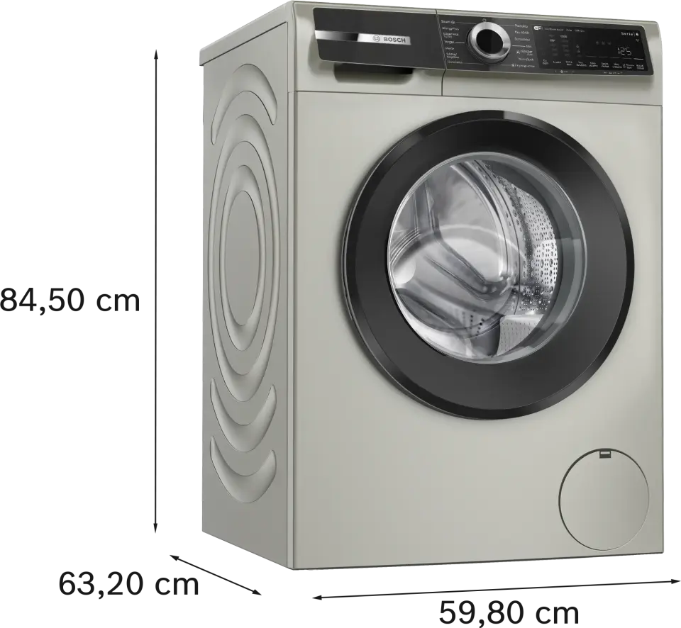 Serie 6 WGK252ZSTR Çamaşır Makinesi 10 kg maks. 1200 dev./dak., Gümüş