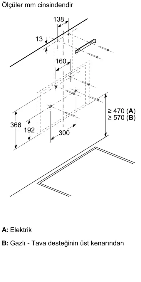 Serie 6 DWK67PJ20T Duvar Tipi Davlumbaz 60 cm Beyaz Cam Yüzey, Beyaz
