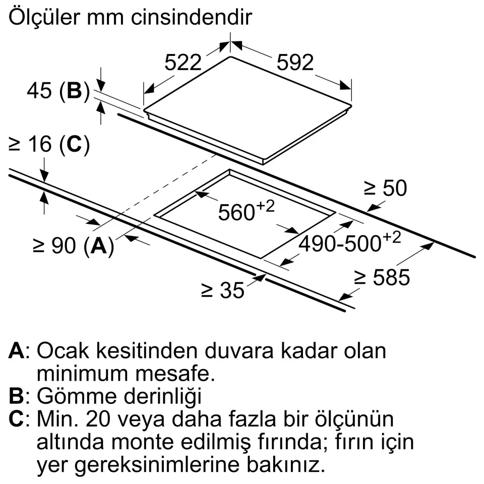 Serie 6 PKE612FA2E Elektrikli Ocak 60 cm